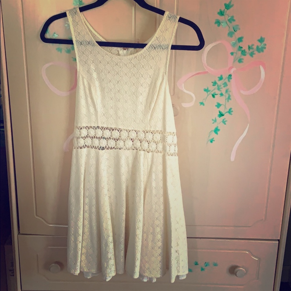 Free People cream circle dress